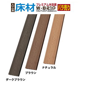 【月間優良ショップ受賞店】【ウッドデッキ】【人工木】【全2色】人工木材 木目調 人工木ウッドデッキ 部材 ウッドデッキ部材 部品 樹脂ウッドデッキ ウッドパネル【150×25×2000mm】【床材 W-B210】