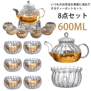 8_Zbg eB[|bg 600ml t ΑΉ ϔMKX EH[}[t KX|bg eB[Zbg KX }{ ۂ eB[