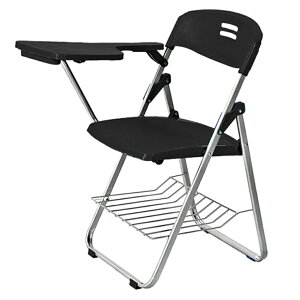 折りたたみ椅子 テーブル 付き 完成品 折りたたみチェア 背付き 組み立て不要 メモ台付き パイプ椅子 パイプイス ミーティングチェア チェア 送料無料