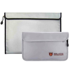 耐火バッグ 耐火 袋 38 x 28CM 耐火ケース 耐火袋 収納ケース 金庫 書類保管ケース 防爆バッグ セーフティーバッグ ドキュメント保管バッグ 現金収納ケース ジッパー式 防火 防水 T 現金 防炎ポ