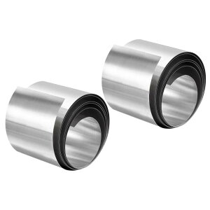 304�X�e�����X�X�`�[���̔����[�� 0.4mm x 50mm x 1M �����d�グ�̋����X�g���b�v�v���[�g�V�[�g �N���t�g �d�q�@�� �V���o�[�g�[��2�Z�b�g
