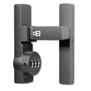 引き戸 鍵 後付け ドアロック 室内 ダイヤル式 ロック 部屋カギ 窓 玄関用 ドア 扉 玄関扉 玄関ドア 徘徊防止 在宅ロック 防犯グッズ 取り付け簡単 ロック 防犯 部屋 窓 グレー ブラック (水平