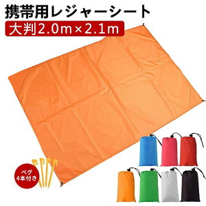 ★レジャーシート コンパクトレジャーシート 折り畳み 大判 大きい おしゃれ 持ち運び便利 コンパクト収納 200-210 子供 遠足 ピクニック キャン