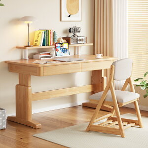 学生の学習机の無垢材の寝室の中の家庭用の机の小さいタイプの机を升降することができます