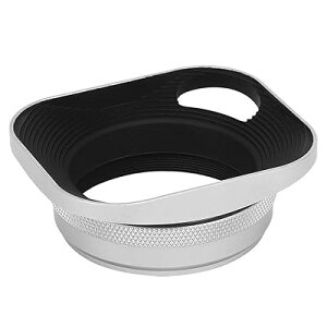 LH-ES3 正方形メタルレンズフード ホローアウト 49mmアダプターリング付き 富士フイルム FinePix X100 X100S X100T X70 X100F X100V カメラ用 富士フィルム LH-X100 AR-X100 L