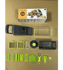 野菜カッタースライサーセット 野菜カッター 野菜 スライサーフードチョッパー スライサー セット キャベツ 千切り 玉ねぎみじん切り みじん切り 薄切り 水切り皿 カッタースライサー