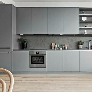 壁紙 シール グレー マット リメイクシート 無地 手厚 透けない 60cm*10m はがせる壁紙 張り替え のり付き 多用途 キッチン DIY 防水 簡単貼付 粘着剤不用 模様替え