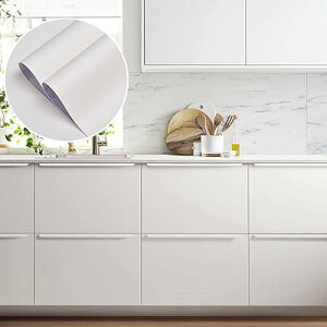 リメイクシート 白 壁紙 つや消し はがせる壁紙 マット 60cm*10m 壁紙シール はがせる おしゃれ 無地 張り替え 賃貸屋 多用途 キッチン テーブル ドア 家具 DIY 防水 簡単貼付 粘着剤不用 模様替