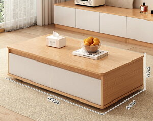 無垢材の芯のテーブルの応接間家庭用の小さい坪型のソファのテーブルのテーブル2025新型の賃貸家の原木の風の方形のテーブル