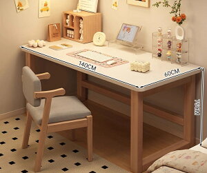 無垢材の足の机の本棚の一体の寝室女の子の家庭用学習机机シンプルな成人の小型の戸型のコンピュータ机