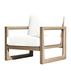 テラスカジュアルチーク材のソファー民宿ホテルのバルコニー防水無垢材の家具ヴィラガーデン庭屋外ソファー