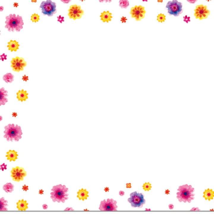 楽天市場 Littlegarden メッセージカード ５０枚 ２６カラフルフラワー フレーム Xc0326 01 取寄 花資材 道具 カード シール ギフトカード 花カード 花材通販はなどんやアソシエ