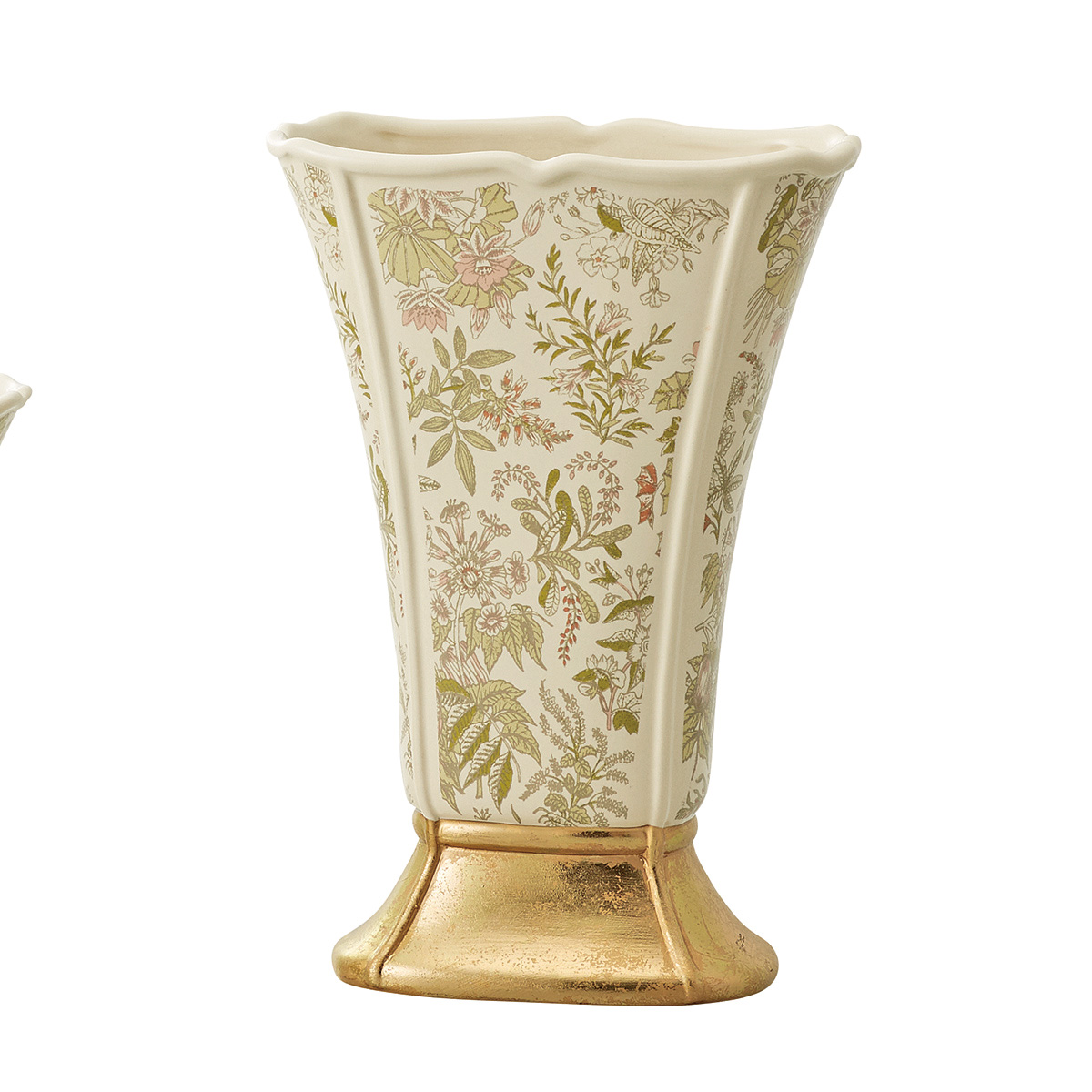 花器 リース 最高 花瓶 陶器花器 クレイ 170-142-396 取寄 新着セール IVORY Antoinette 01