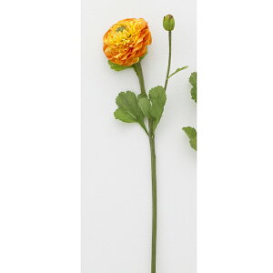 【造花】ボブクラフト/Double　Ranunculus　ダブルラナンキュラス/13019OR【01】【取寄】[3本] 造花（アーティフィシャルフラワー） 造花 花材「ら行」 ラナンキュラス
