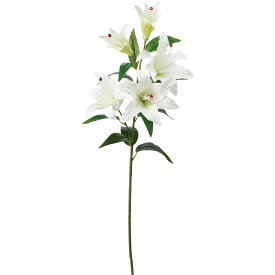 【造花】YDM/カサブランカX5 ホワイト/FA7108-W【01】【取寄】 造花（アーティフィシャルフラワー） 造花 花材「か行」 カサブランカ