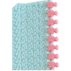 NBK日本紐釦貿易/フリースタイルmini 3VS コンビ ファスナーチェーン 1.2m巻 ブルー×ピンク/FS3VS-XG352【10】 手芸用品 ソーイング資材 ファスナー 手作り 材料