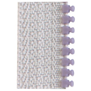 NBK日本紐釦貿易/フリースタイルmini 3VS コンビ ファスナーチェーン 1.2m巻 グレー×紫/FS3VS-XH836【10】 手芸用品 ソーイング資材 ファスナー 手作り 材料