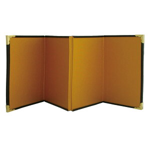 ミニ 四曲金屏風 H11×W7.5cm/S10-3【10】 手芸用品 和手芸 屏風 手作り 材料