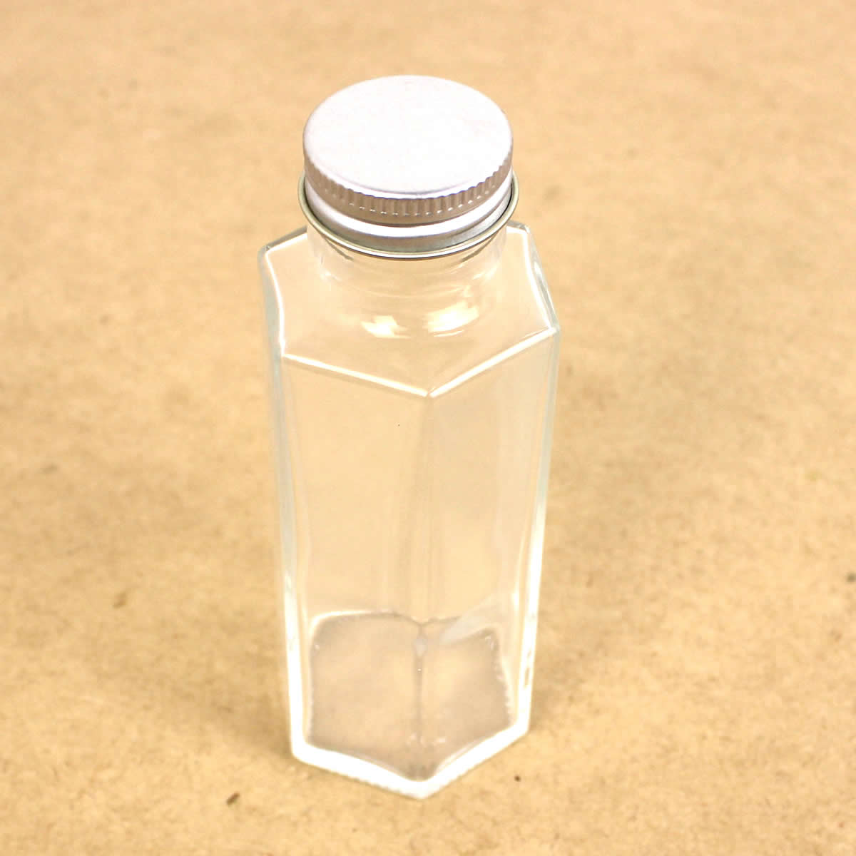 ベビーグッズも大集合ベビーグッズも大集合ハーバリウム瓶(六角)100ml アルミ銀キャップ付 ハーバリウム 瓶・ボトル ガラス瓶 ハーバリウム 