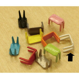 NBK日本紐釦貿易/フリースタイルファスナー(3VS・4VS)専用下止め金具 18個入 生成/FSST-801【10】 手芸用品 ソーイング資材 ファスナー 手作り 材料