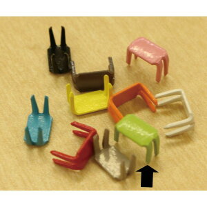 NBK日本紐釦貿易/フリースタイルファスナー(3VS・4VS)専用下止め金具 18個入 ライム/FSST-875【10】 手芸用品 ソーイング資材 ファスナー 手作り 材料