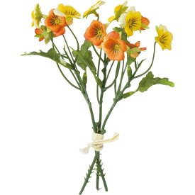 【造花】YDM/ミニビオラバンドル イエローオレンジ/FS-7870-YOR【01】【取寄】 造花（アーティフィシャルフラワー） 造花 花材「あ行」 アネモネ