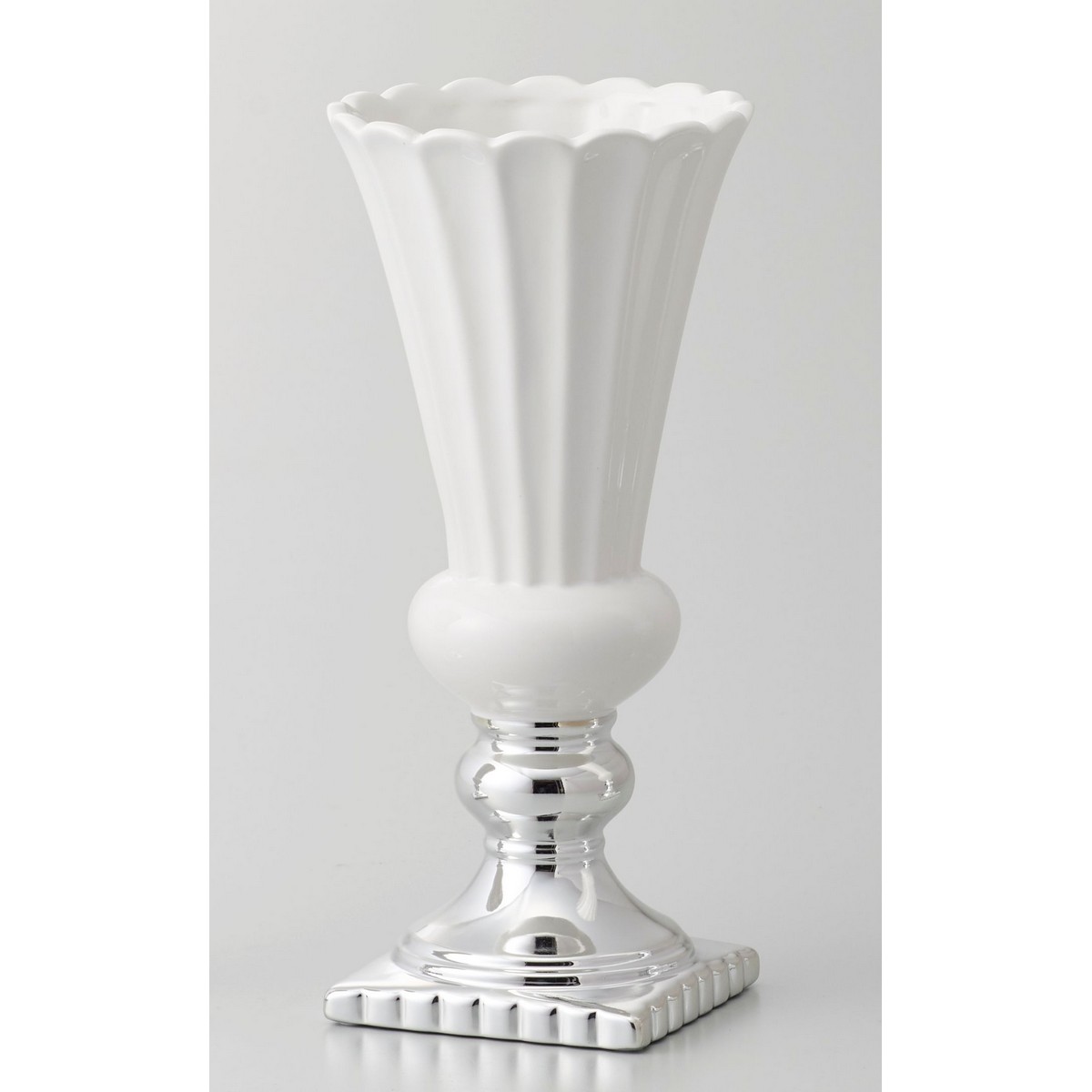 超可爱の 花器 予約 リース 花瓶 陶器花器 クレイ petiller 326-307-173 WHITE 01 12Φ26H ペティエ 取寄