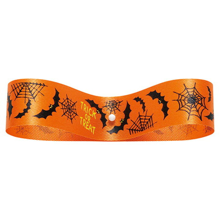楽天市場 東京リボン ハロウィンリボン18 18mm 24m 3 スパイダー 3 01 取寄 リボン シーズナルリボン ハロウィンリボン 花材通販はなどんやアソシエ