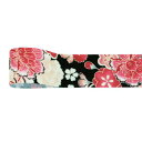 《10％OFFセール》青山リボン/チリメン花ちらし 25mm×7m #033/1657-33【01】 リボン シーズナルリボン 和風・正月リ…