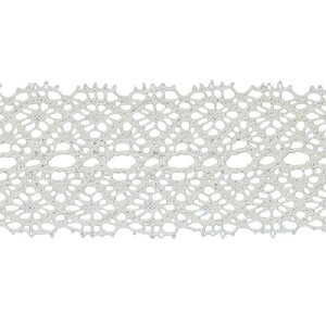 青山リボン/オーガニックレース 43mm×4.5m #002/4115-2【01】 リボン デザインリボン ナチュラルデザインリボン