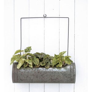 大同クラフト/ラインボートコンテナM グレー/WTL18-B35M【01】 ガーデニング・園芸用品 植木鉢・フラワーポット アイアン・ブリキ鉢