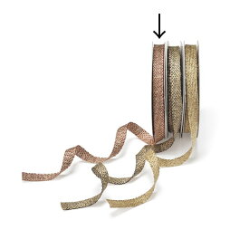 アスカ/ジュートメタリックリボン #002 レッド/A-16880-2【01】 リボン シーズナルリボン クリスマスリボン