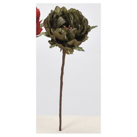【造花】アスカ/ピオニーピック #053M モスグリーン/A-33804-53M【01】【取寄】 造花（アーティフィシャルフラワー） 造花 花材「さ行」 シャクヤク（芍薬）・ボタン（牡丹）・ピオニー