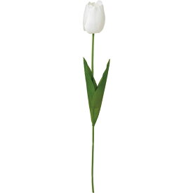 【造花】YDM/サテンアメツキチューリップ ホワイト/FS-7909-W【01】【取寄】 造花（アーティフィシャルフラワー） 造花 花材「た行」 チューリップ