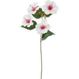 【造花】YDM/ハイビスカススプレー ホワイトラベンダー/FS-8251-W/L【01】【取寄】 造花（アーティフィシャルフラワー） 造花 花材「は行」 ハイビスカス