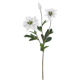 【造花】YDM/フローズンダブルレアクリスマスローズ ホワイト/FS -6097-W【01】【取寄】 造花（アーティフィシャルフラワー） 造花 花材「か行」 クリスマスローズ