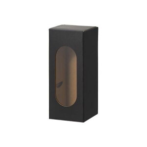 クレイ/cardboard box 8.5□21H BLACK/960-509-800【01】 ラッピング用品 、梱包資材 ラッピング箱・ギフトボックス クリアケース(ボックス)