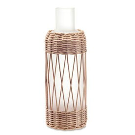 POSH LIVING/ラタンフロストベース/22684【07】 花器、リース 花器・花瓶 ガラス花器フラワーべース 資材 可愛い おしゃれ 春 夏 イースター クリスマス ハロウィン 成人式 バラの日