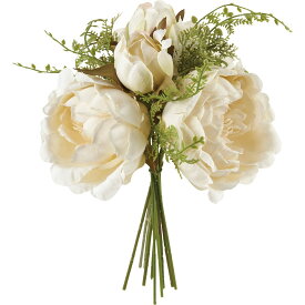 【造花】YDM/ブライズピオニーミックスブーケ クリーム/FB-2595CR【01】【取寄】 造花（アーティフィシャルフラワー） 造花 花材「さ行」 シャクヤク（芍薬）・ボタン（牡丹）・ピオニー