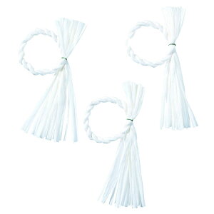 YDM/20cmミニしめ縄パック3P W/NMCD-130【01】 花器、リース しめ縄・正月飾り しめ縄リース土台(紙)