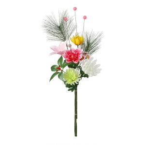 【造花】YDM/正月組花S/FP-0918-MIX【01】 造花(アーティフィシャルフラワー) 造花ギフト 仏花