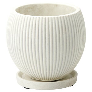 友膳/ボウルポットLW(受皿付)/TL219【01】 ガーデニング・園芸用品 植木鉢・フラワーポット セメント鉢