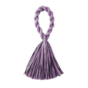 松村工芸/わらルックタッセルベースD−7 ムラサキ/25-1705-7【01】 花器、リース しめ縄・正月飾り しめ縄リース土台(紙)