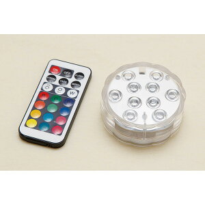 HillTop/LEDマルチカラー防水ライト(10灯)/MC-10【01】 ハーバリウム LEDライト