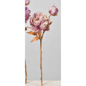 【造花】アスカ/ピオニー×1 つぼみ×1 パープルクリーム/A-34499-7C【01】 造花(アーティフィシャルフラワー) 造花 花材「さ行」 シャクヤク(芍薬)・ボタン(牡丹)・ピオニー
