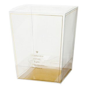 HEADS/エレガントフラワークリアBOX−L/スタンド付(10枚)/EGS-FBL【01】 ラッピング用品 、梱包資材 ラッピング箱・ギフトボックス クリアケース(ボックス)