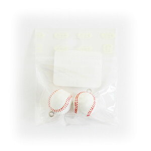 NBK日本紐釦貿易/スポーツチャーム 野球 15mm 2個入/C22-BB【10】 手芸用品 アクセサリー アクセサリーパーツ 手作り 材料