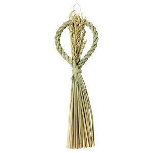 松村工芸/いわみ稲穂縦房飾り MK2044/25-3206-0【01】 花器、リース しめ縄・正月飾り しめ縄リース土台(天然素材)