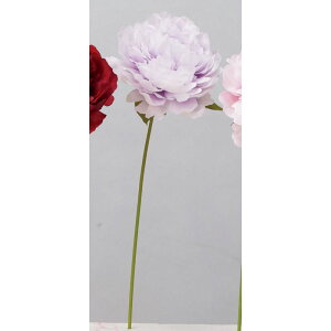 【造花】アスカ/ピオニーピック ホワイトパープル/A-73398-17P【01】 造花(アーティフィシャルフラワー) 造花 花材「さ行」 シャクヤク(芍薬)・ボタン(牡丹)・ピオニー
