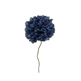 【造花】パレ/ミニボールマム（4本セット）　グレーブルー/P-8500-71【01】【取寄】[16束] 造花（アーティフィシャルフラワー） 造花 花材「か行」 キク（菊）・ピンポンマム
